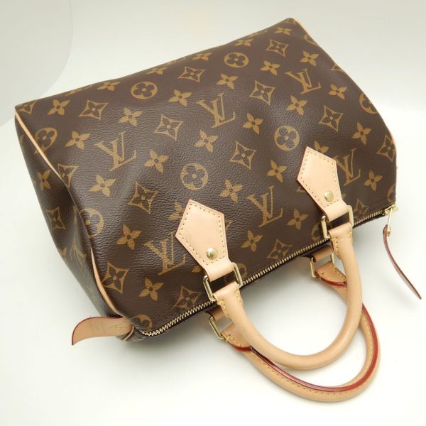 2 Louis Vuitton Monogram Speedy 25 Brown Mini Boston Bag