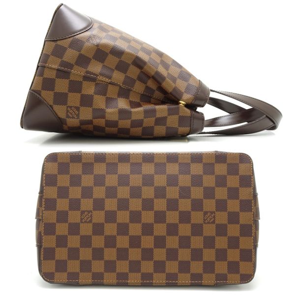 2 Louis Vuitton Damier Hampstead PM Ebene Tote Bag Brown