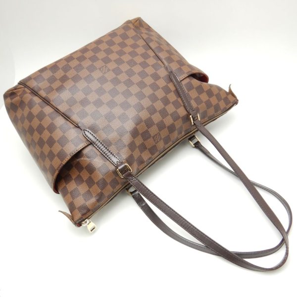 2 Louis Vuitton Damier Totally MM Ebene Shoulder Bag Brown