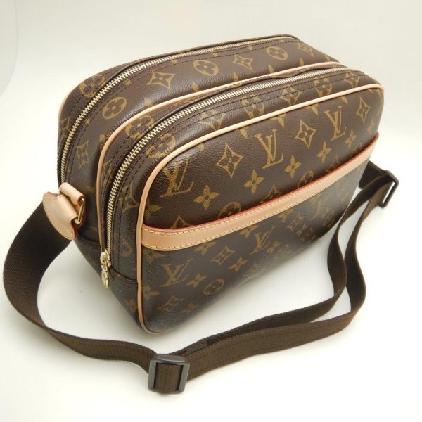 2 Louis Vuitton Monogram Reporter PM Brown Diagonal Shoulder