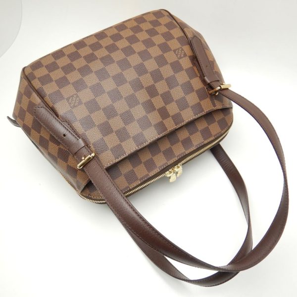 2 Louis Vuitton Damier Belem MM Ebene Shoulder Bag