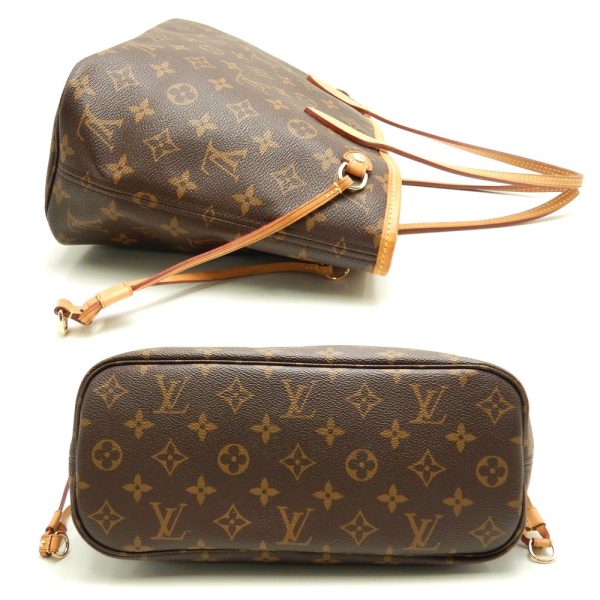 2 Louis Vuitton Monogram Neverfull PM Brown Tote Bag