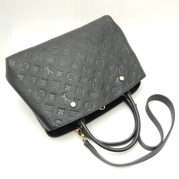 2 Louis Vuitton Emplant Montaigne MM Noir 2WAY Bag Black