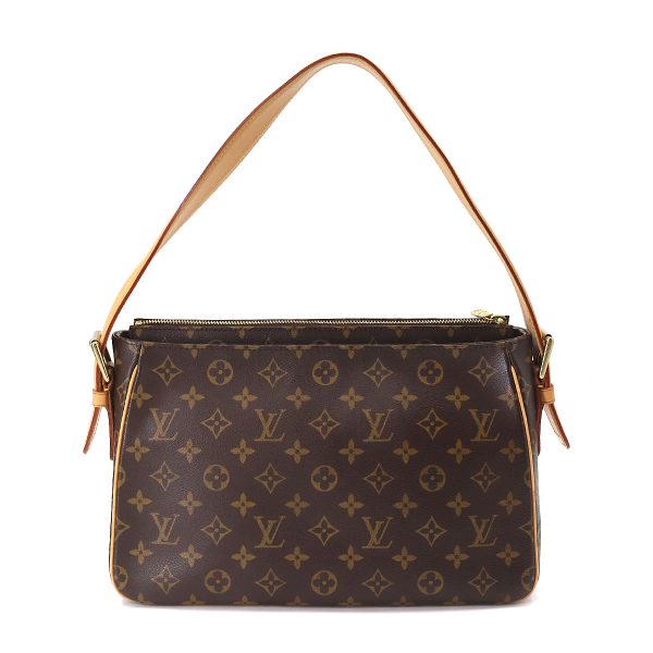 2 Louis Vuitton Monogram Viva Cite GM Shoulder Bag Brown