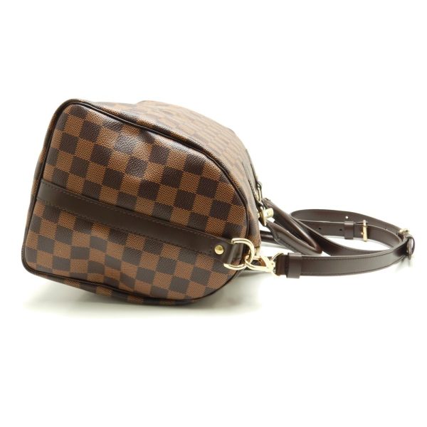 2 Louis Vuitton Damier Speedy Bandouliere 30 Ebene Boston Bag Brown