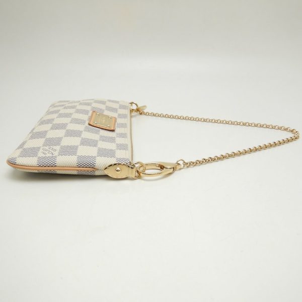 2 Louis Vuitton Damier Azur Pochette Mila MM Accessory Pouch