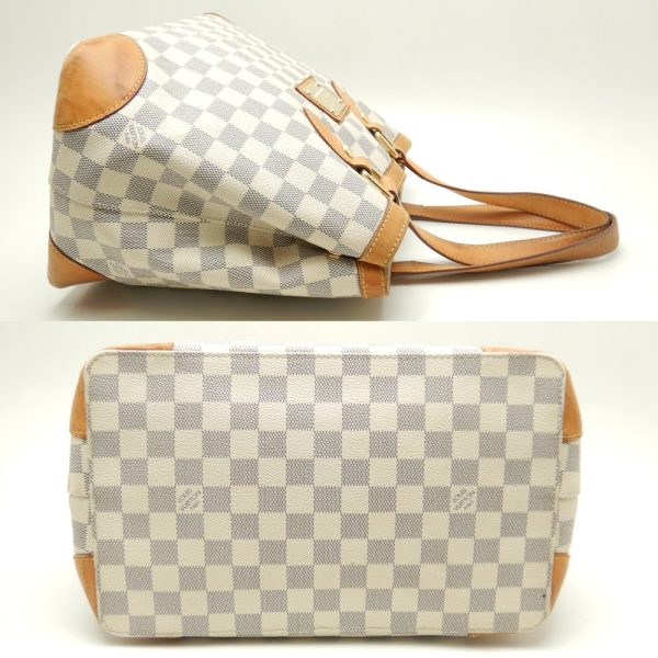 2 Louis Vuitton Damier Azur Hampstead PM Tote Bag