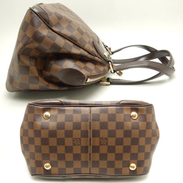 2 Louis Vuitton Damier Verona PM Ebene Handbag Brown