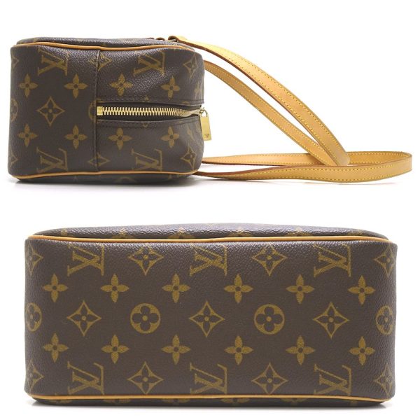 2 Louis Vuitton Monogram Cite MM Brown Shoulder Bag