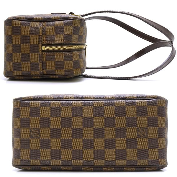 2 Louis Vuitton Damier Cite MM Ebene Shoulder Bag Brown