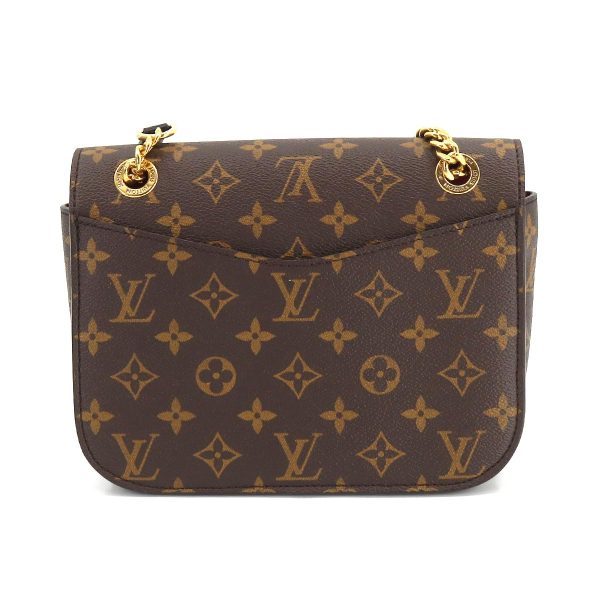 2 Louis Vuitton Monogram Passy Chain Shoulder Bag Brown Black