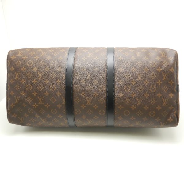 2 Louis Vuitton Monogram Macassar Keepall Bandouliere 55 Brown Boston Bag