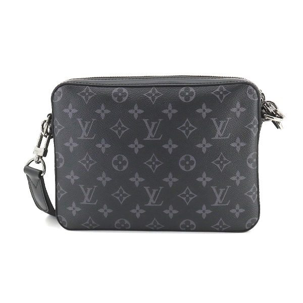 2 Louis Vuitton Monogram Eclipse Reverse Trio Messenger Shoulder Bag