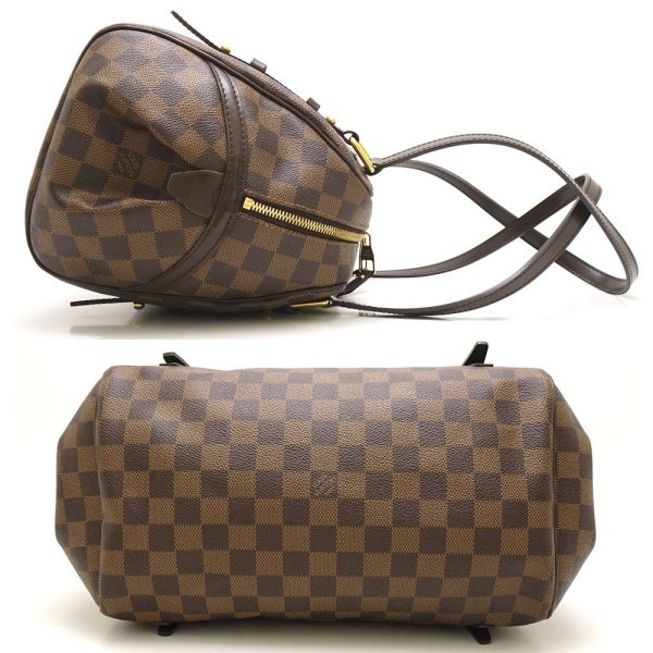 2 Louis Vuitton Damier Rivington PM Ebene Shoulder Bag Brown