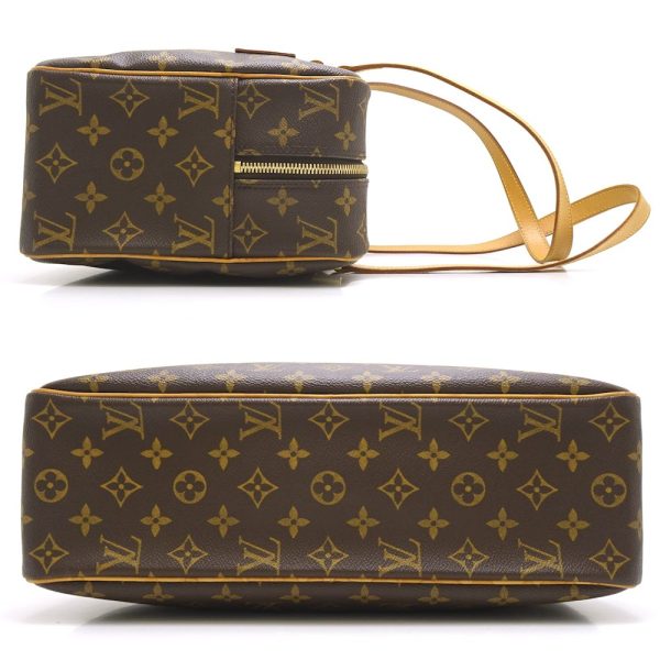 2 Louis Vuitton Monogram Cite GM Brown Shoulder Bag