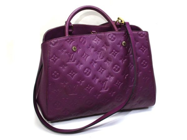 2000773257100355 2 Louis Vuitton Montaigne MM Monogram Emplant Amethyst Shoulder Bag