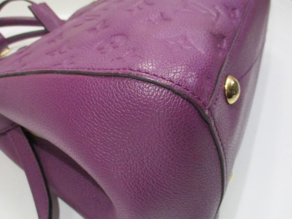 2000773257100355 4 Louis Vuitton Montaigne MM Monogram Emplant Amethyst Shoulder Bag