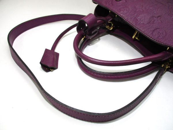 2000773257100355 7 Louis Vuitton Montaigne MM Monogram Emplant Amethyst Shoulder Bag