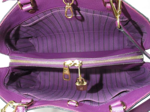 2000773257100355 8 Louis Vuitton Montaigne MM Monogram Emplant Amethyst Shoulder Bag