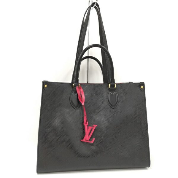 2000773257300697 1 Louis Vuitton On The Go PM Epi Tote Bag Black