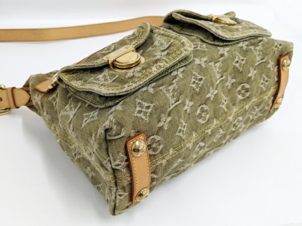 2000773258201279 3 Louis Vuitton Baggy PM Monogram Denim Khaki Shoulder Bag