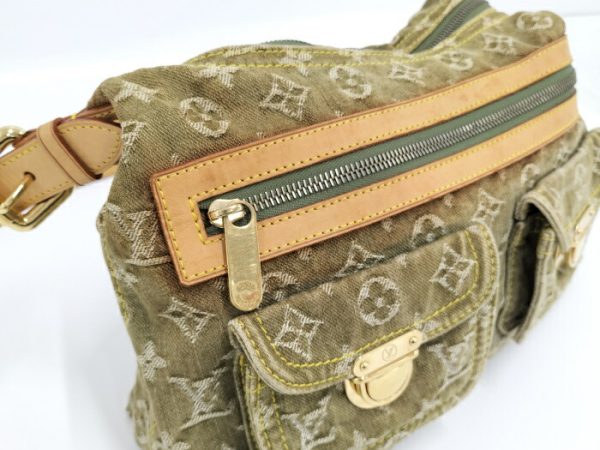 2000773258201279 7 Louis Vuitton Baggy PM Monogram Denim Khaki Shoulder Bag