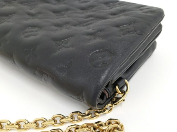 2000773258800569 4 Louis Vuitton Pochette Coussin Chain Embossed Lamb Leather Shoulder Bag