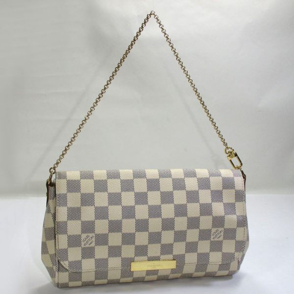 2000773259200399 1 Louis Vuitton Favorite MM Shoulder Bag Damier Azur