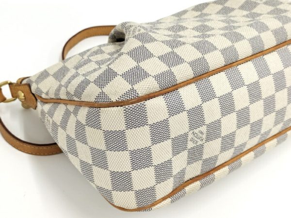 2000773259700442 4 Louis Vuitton Damier Azur Siracusa PM Shoulder Bag White