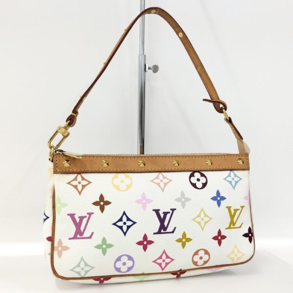 2000803251600598 1 Louis Vuitton Multicolor Pochette Accessoires Accessory Pouch White