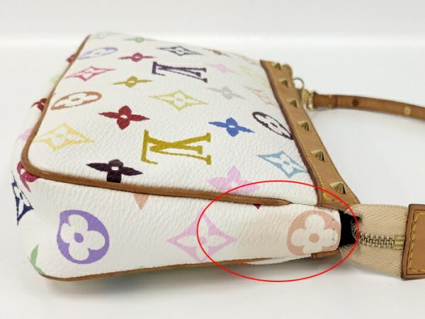 2000803251600598 8 Louis Vuitton Multicolor Pochette Accessoires Accessory Pouch White