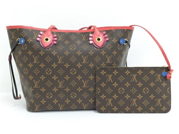 2000803257900437 2 Louis Vuitton Neverfull MM Monogram Totem Flamingo Tote Bag