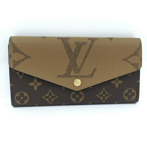 2001017257701483 1 Louis Vuitton Portefeuille Sarah Bifold Monogram Giant Reverse Long Wallet