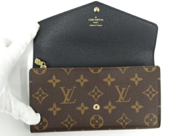 2001017257701483 2 Louis Vuitton Portefeuille Sarah Bifold Monogram Giant Reverse Long Wallet