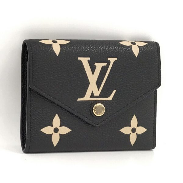 2001017259100181 1 Louis Vuitton Portefeuille Victorine Trifold Monogram Empreinte Leather Wallet