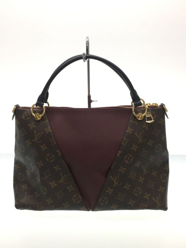 2318781480507 03 Louis Vuitton V Tote MM Monogram Leather Shoulder Bag