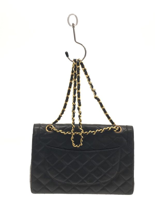 2319042650530 03 Chanel Lamb Leather Chain Shoulder Bag Black