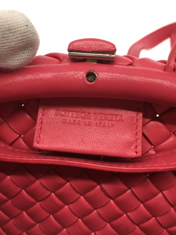 2320281567176 03 Bottega Veneta Cranberry Leather Handle Shoulder Bag