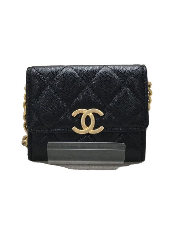 2327160969274 01 Chanel Lambskin Leather Chain Wallet