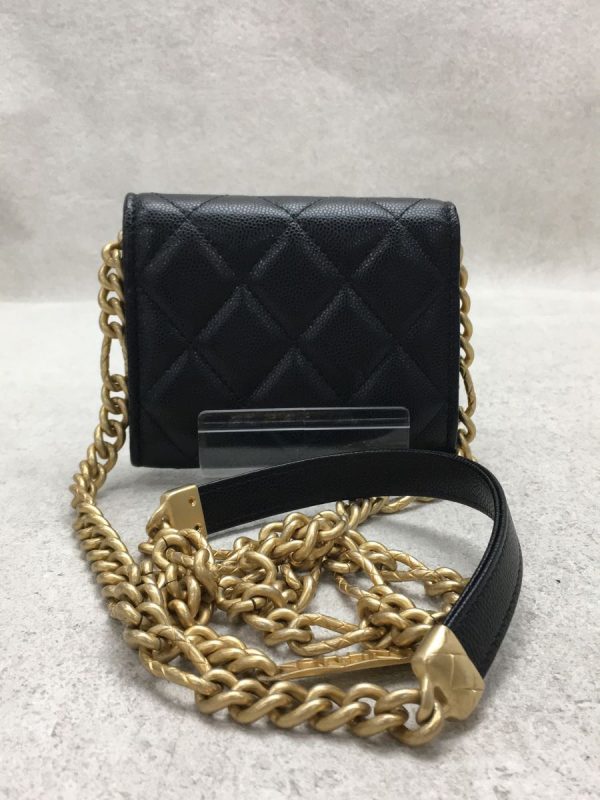 2327160969274 02 Chanel Lambskin Leather Chain Wallet