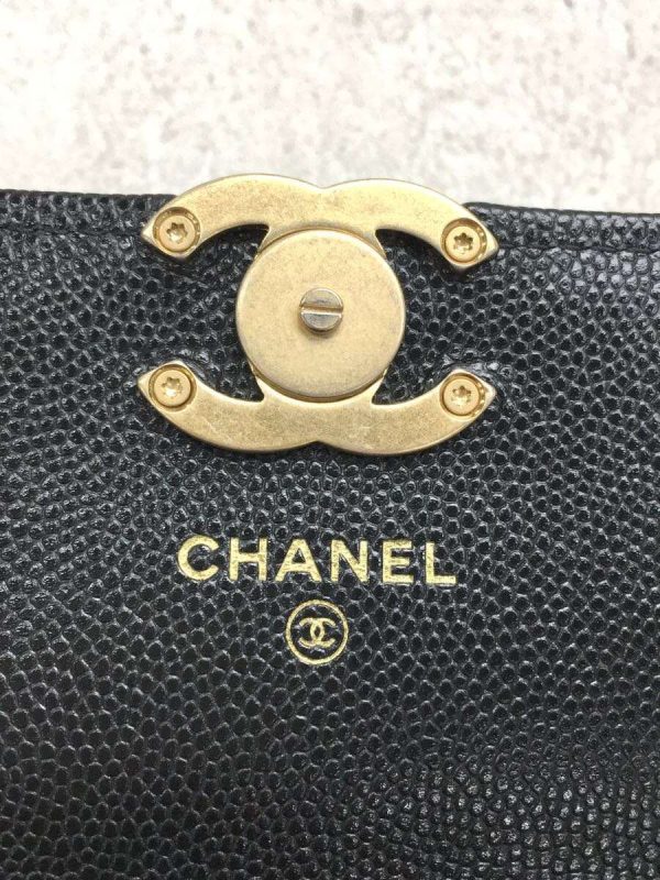 2327160969274 03 Chanel Lambskin Leather Chain Wallet