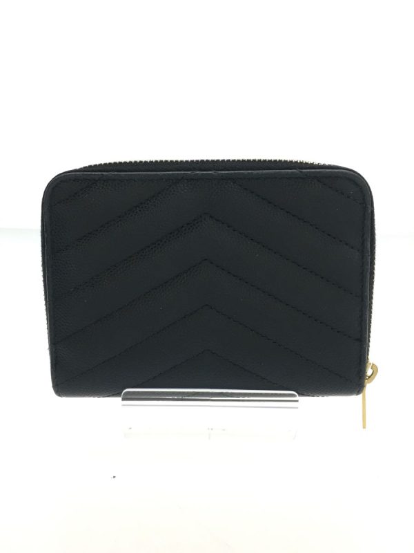 2335611534407 02 Saint Laurent Leather Corner Threaded Wallet