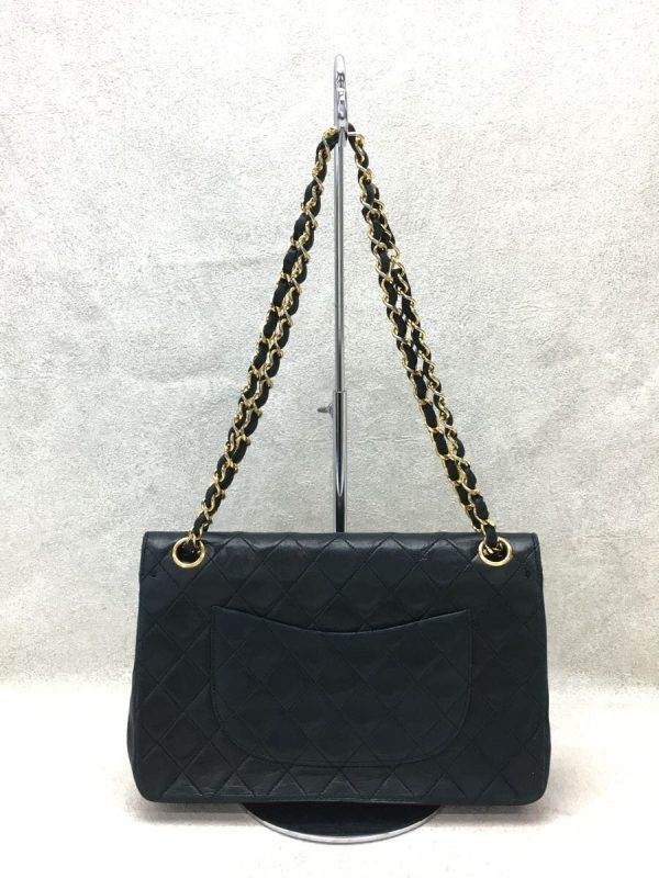 2336070623190 04 Chanel Leather Plain Matelasse Shoulder Bag