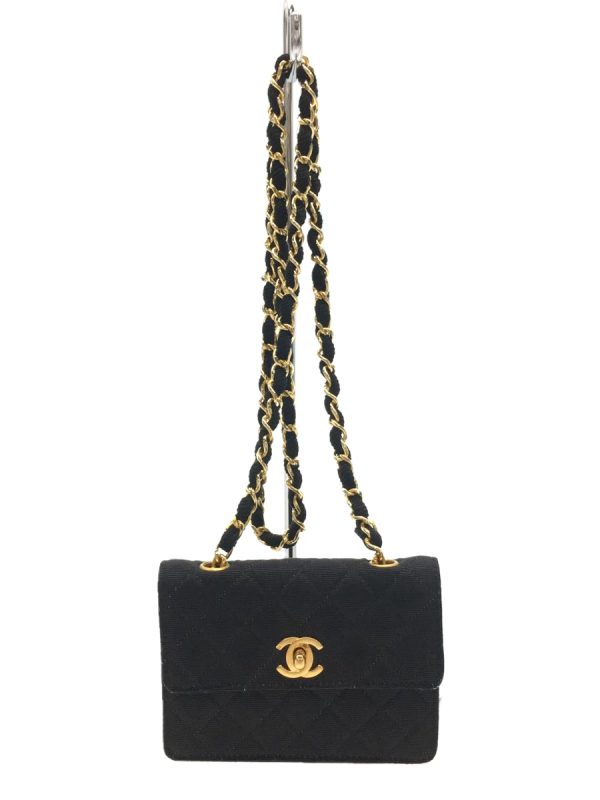 2337010529664 01 Chanel Mini Matelasse Jersey Leather Chain Shoulder Bag