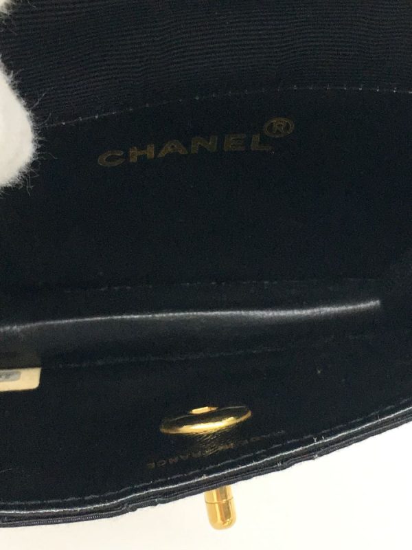 2337010529664 06 Chanel Mini Matelasse Jersey Leather Chain Shoulder Bag