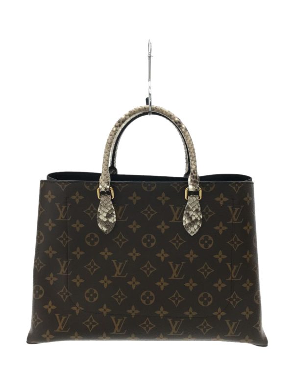 2337260922215 03 Louis Vuitton Monogram Flower Tote Python Leather Tote Bag