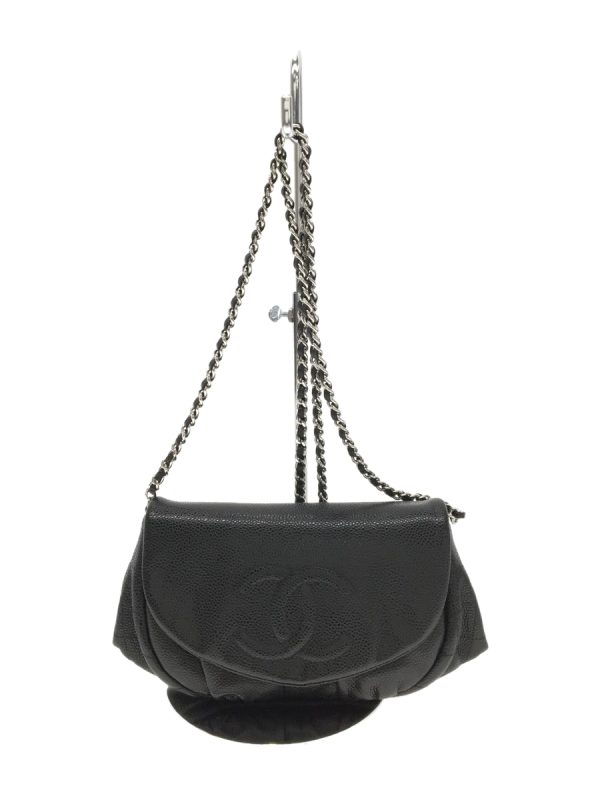 2338061383304 01 Chanel Caviar Skin Leather Chain Shoulder Bag