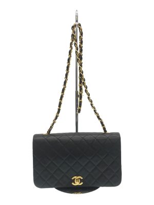 2338070622968 01 Saint Laurent Envelope Medium Chain Shoulder Bag Black Gold