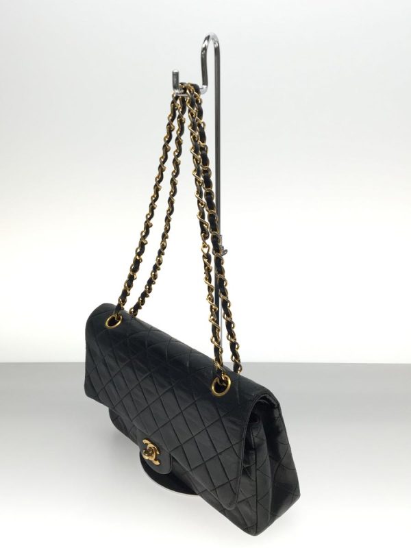 2338880218825 02 Chanel Matelasse Leather Double Flap Chain Shoulder Bag