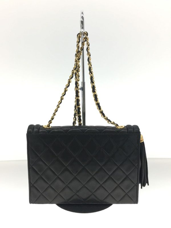 2338880322157 03 Chanel Leather Tassel Matelasse Shoulder Bag